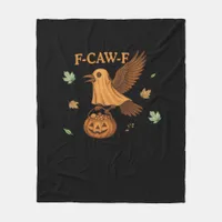 F-Caw-F Halloween Retro Classic Fleece Blanket