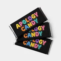 Funny Colorful Apology Candy Hershey Bar Favors