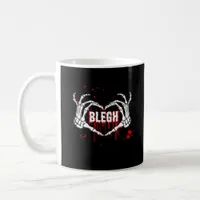 Bloody Breakdown, Skeleton Heart Hands Emo, Metalc Coffee Mug