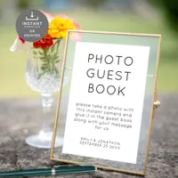 Printable Photo Guest Book Wedding Sign