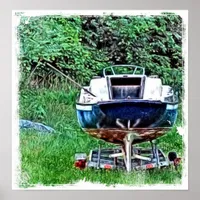 The Old Boat Poster