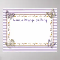 Message for Baby, Baby Shower Keepsake Poster