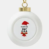 Christmas Let's Get Lit Classic Ceramic Ball Christmas Ornament