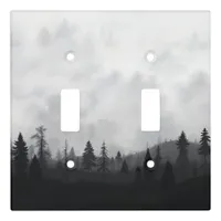 forest silhouette light switch cover