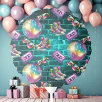 90s Neon Disco Birthday Balloon