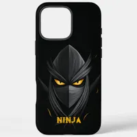 Angry Ninja Black iPhone 16 Pro Max Case