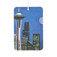 Blue Seattle Downtown Skyline Air Freshener