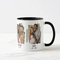 Dad Milestones Photos & Years Custom Text Gift Mug