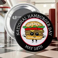 National Hamburger Day May 28th   Button