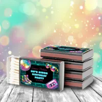 90s Neon Disco Birthday Matchboxes