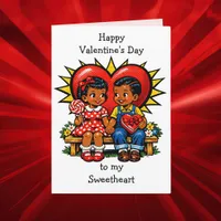 Happy Valentine's Day | Retro Pop Art Vintage Card