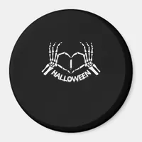 Skeleton Hand Heart Lazy Halloween Costume Funny Magnet
