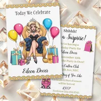 Today we Celebrate Your Birthday | Drag Queen Invitation