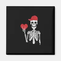 Roll Skeleton Hands Heart Valentines Day Skull Magnet