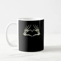 Skeleton Hands Heart Funny Halloween Men Women Kid Coffee Mug