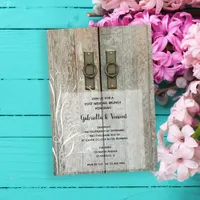 Double Barn Doors Country Post Wedding Brunch Invitation