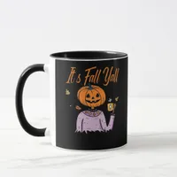 It’s Fall Y’all Funny Minimal Style Mug