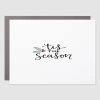 Tis The Season Retro Classic Design Car Magnet