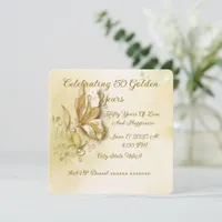 Elegant Earthy Butterfly classic invitation 