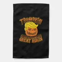 Trumpkin Make Halloween Great Again Funny Politics Garden Flag