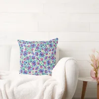 Abstract Floral Pattern - Throw Pillow