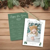 Budget 2024 Sage Green Christmas Photo Calendar