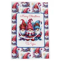 Merry Christmas To You  | Holiday Gnomes Medium Gift Bag