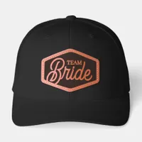 Simple Minimalist Girly Team Bride Leather Patch Hat