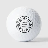 Elegant Modern Custom Business Logo Brand Printed Golf Balls