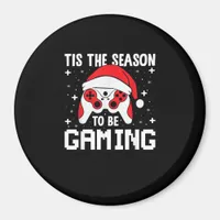 Tis The Season To Gaming Christmas Gamer Heartbeat Magnet