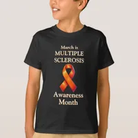 March is Multiple Sclerosis Awareness Month Ribbon T-Shirt