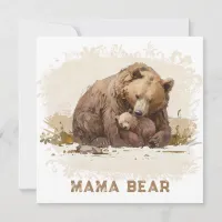 *~* Photo AP72 MAMA BEAR Cub Mother's Day Card 