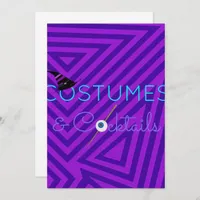Costumes and Cocktails Halloween Party Invitation