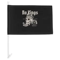 No Kings In America Since 1776 Patriotic Creative  Car Flag