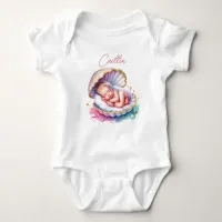 Coastal Girl's Baby Shower Personalized Baby Bodysuit