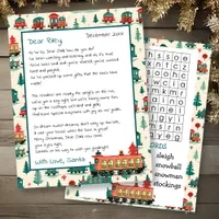 Cute Personalized Letter from Santa | Word Search