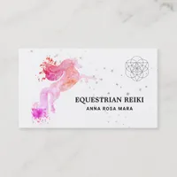 *~* Reiki Energy Healing Equestrian Horse Business Card