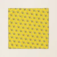 Bumblebee Cute Bee Patterned Yellow Scarf