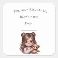 Customize Baby Girl Book Plate