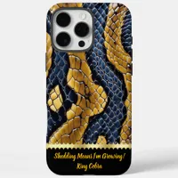 Unique patterns of a vibrant poisonous snakeskin iPhone 16 pro max case