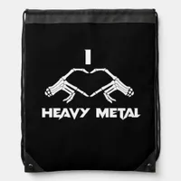 Funny Halloween Skeleton Heart Hands Classic Drawstring Bag