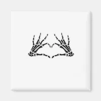 Heart Shaped Skeleton Hands Unique Art Vintage Magnet