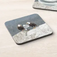 Funny Eagles and Seagull Drink Coaster