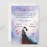 La Dolce Vita French Inspiration Classic 1940s  Thank You Card