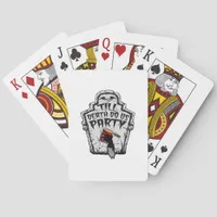 Till Death Do Us Party Halloween Classic Style Poker Cards