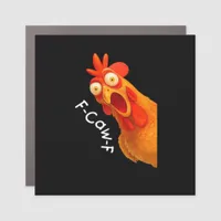 F-Caw-F Chicken Essential Classic Retro Car Magnet