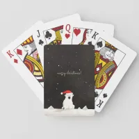 Merry Christmas Polar Bear! Poker Cards