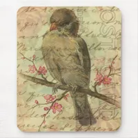 Vintage Sparrow Mouse Pad