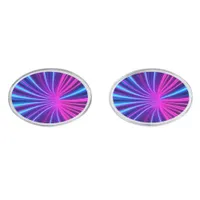Neon Vortex – Futuristic Elegance in Motion Cufflinks