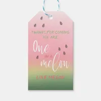 Tropical "One In A Melon" Thank You Favor Tags